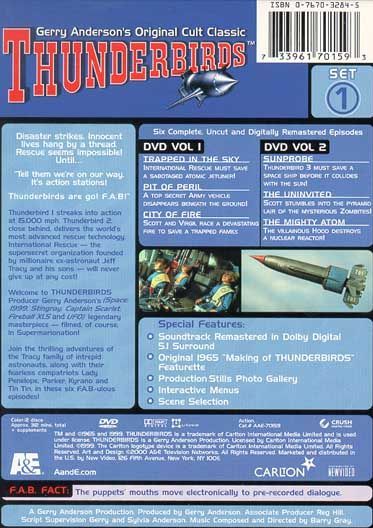 Thunderbirds Set #1: Volume 1 & 2 - DVD