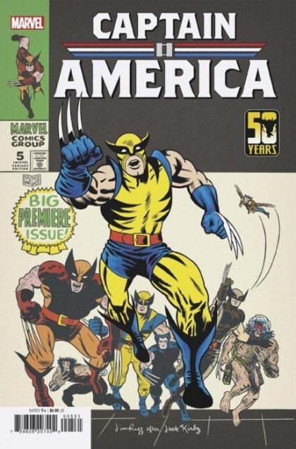 Captain America, Vol. 11 #5C Jim Rugg 50 Years of Wolverine Variant