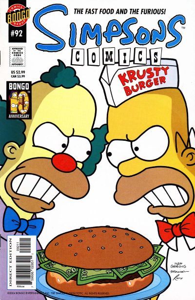 Simpsons Comics #92A Direct Edition
