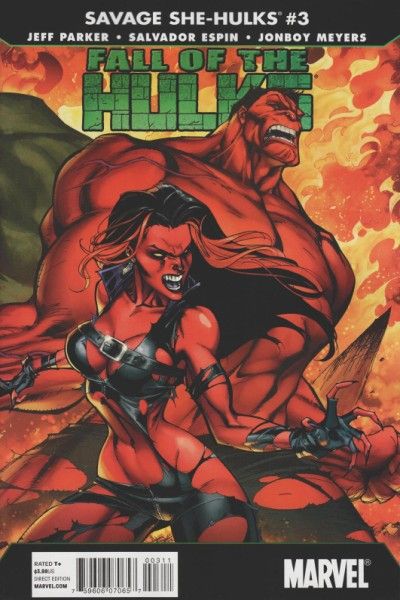 Fall of the Hulks: The Savage She-Hulks #3A J. Scott Campbell Regular