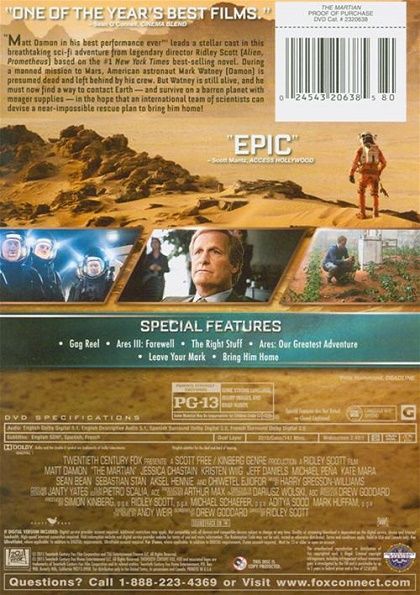The Martian (2015) - DVD