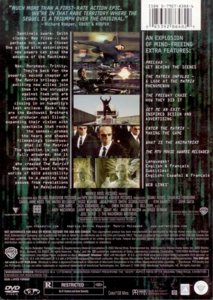 The Matrix Reloaded (2003) - DVD