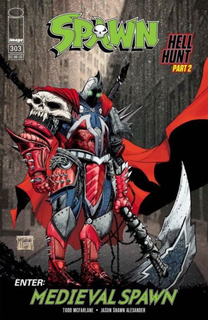 Spawn #303B Todd McFarlane Color Variant Cover