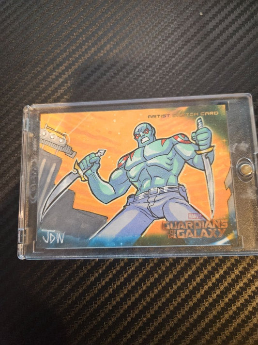 Guardians Of The Galaxy 1 of 1 sketch card of Drax