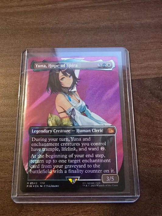 Yuna, Hope of Spira (Borderless) (Surge Foil) - FINAL FANTASY (FIN)