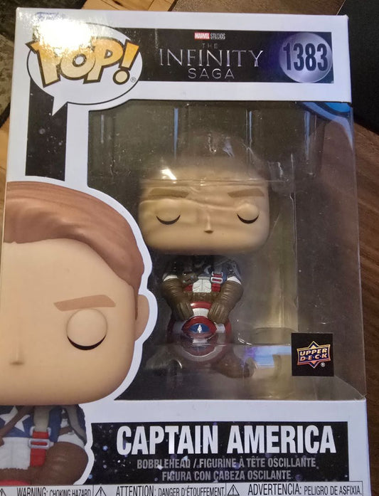 FUNKO POP CAPTAIN AMERICA UPPER DECK EXCLUSIVE MARVEL INFINITY SAGA 1383