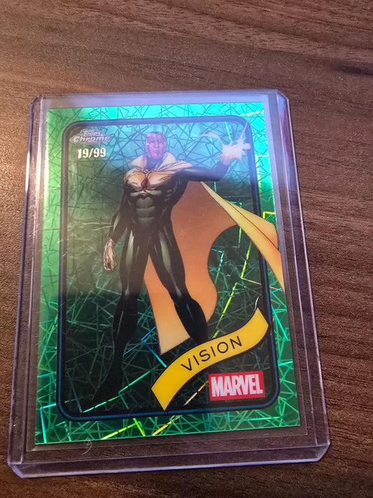 Vision #139 Marvel Green Lazer 19/99 - Marvel Topps Chrome 2025