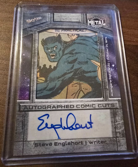 2024 Skybox Marvel Metal Universe Avengers Comic Cuts 1/10 #CCA-SE3 Auto