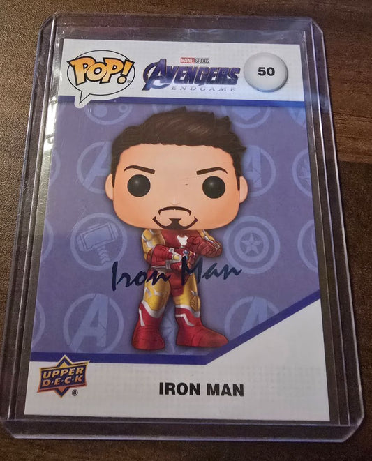 2023 Funko Pop Marvel Infinity Saga Facsimile Signature Tony Stark #50