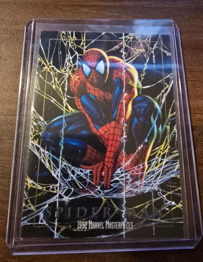 MARVEL MASTERPIECES "Spider-Man" Promo Card #No Number Skybox 1992