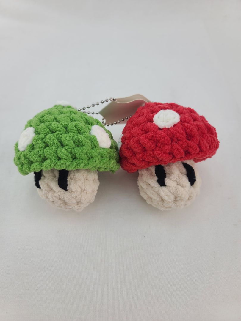 Handmade Fidget Inspired by Mario Mushrooms