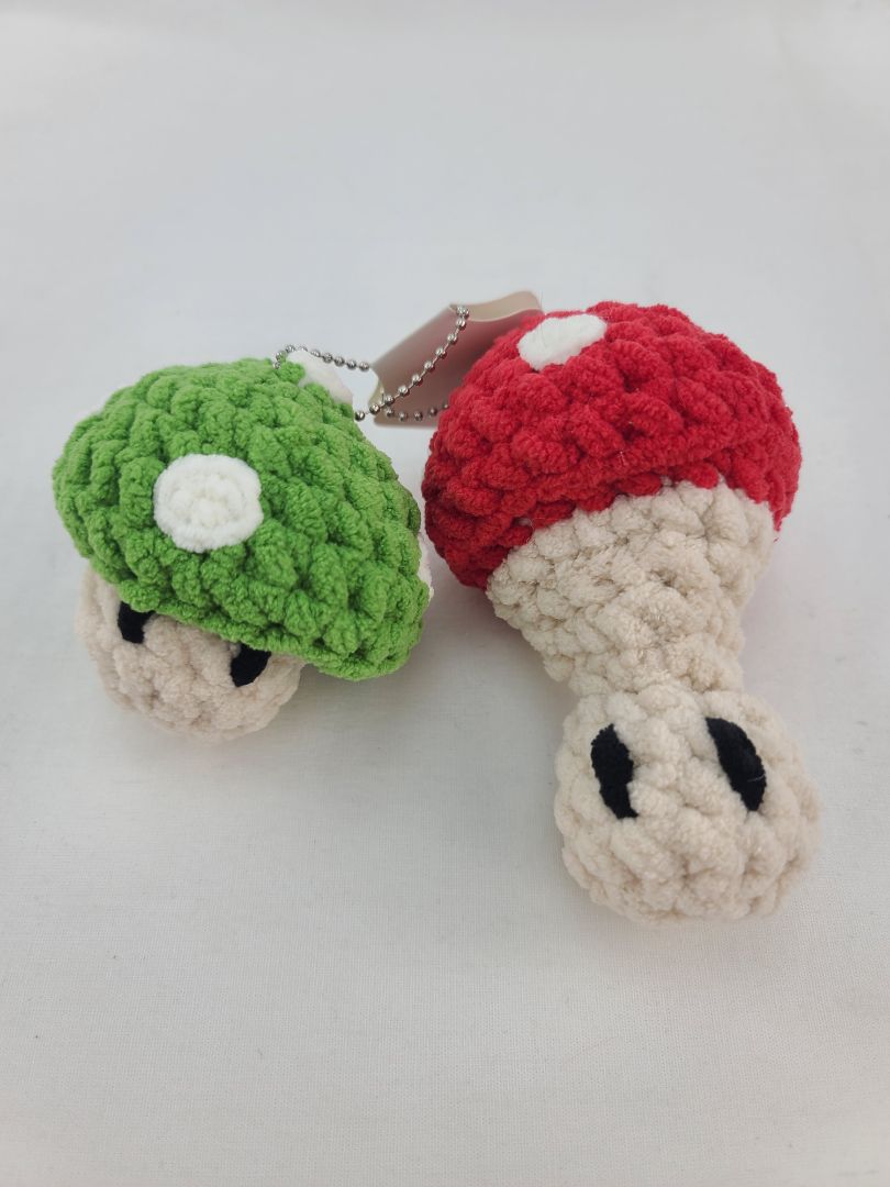 Handmade Fidget Inspired by Mario Mushrooms