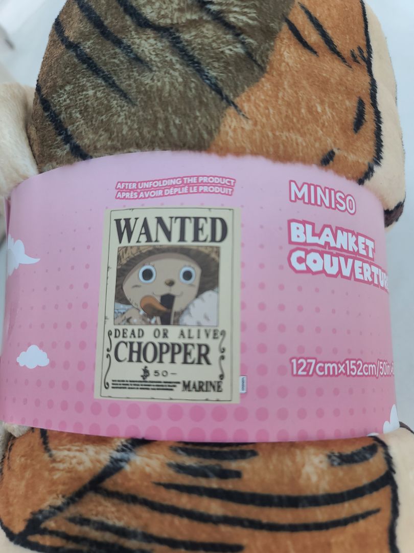 One Piece Chopper Wanted Poster Blanket