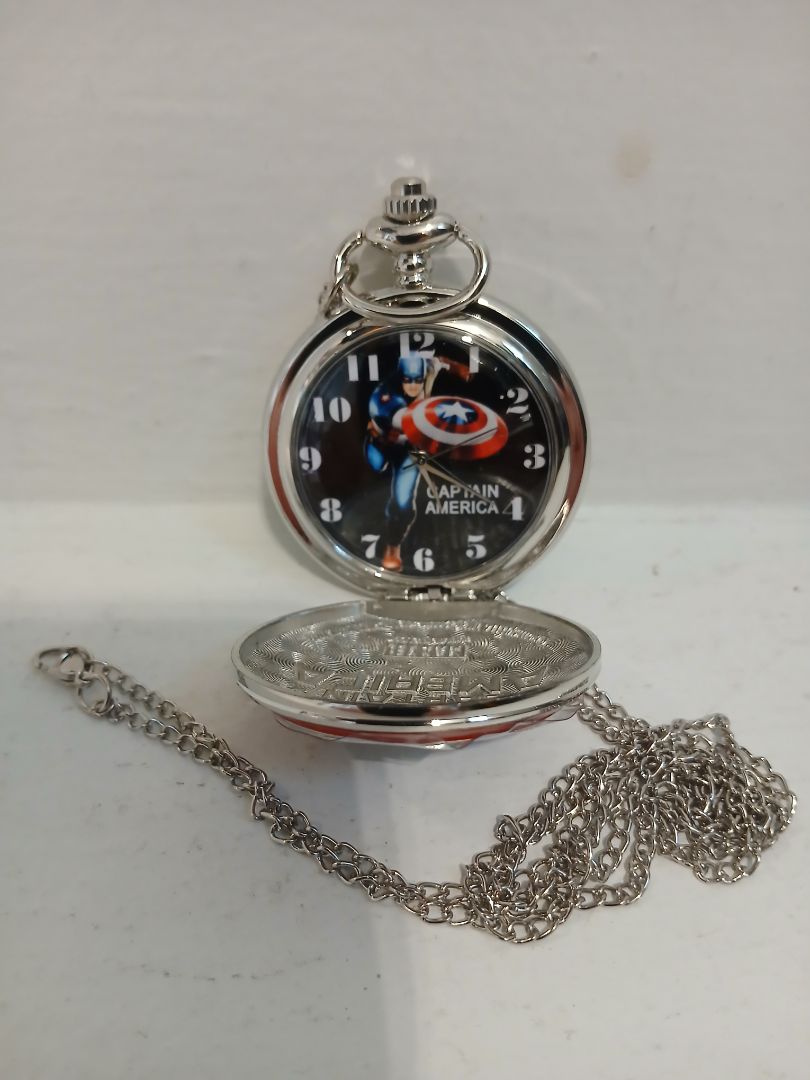 Captain America Pocketwatch NEW