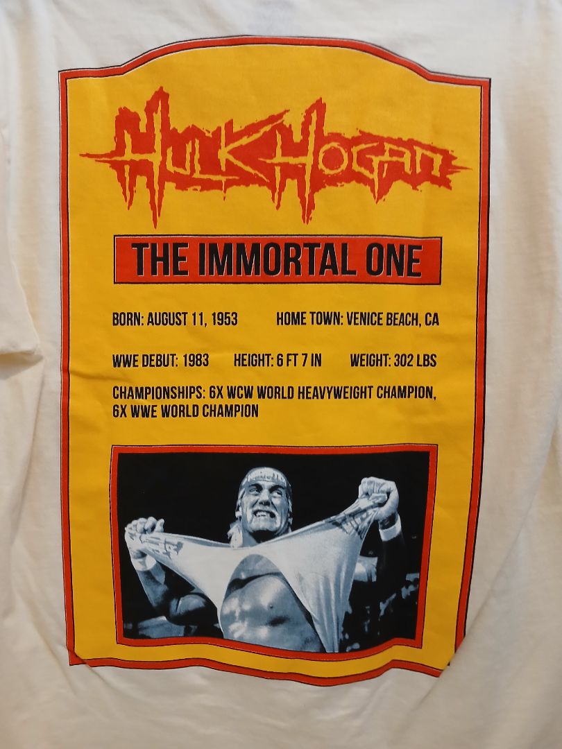 Hulk Hogan WWF Tee Large