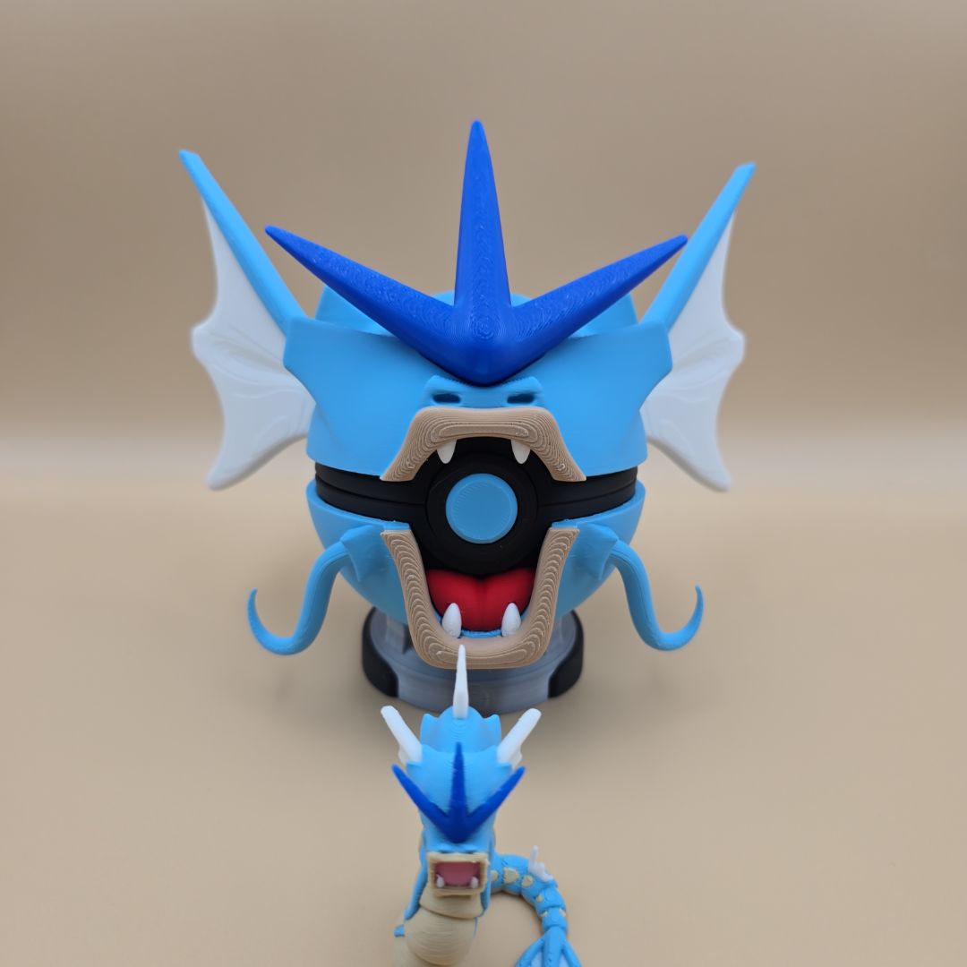 Gyarados Pokeball, stand and figure