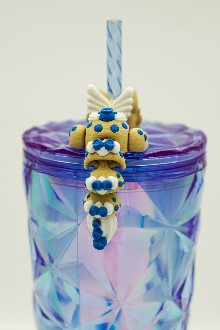 Berries and Cream Dragon Straw Topper