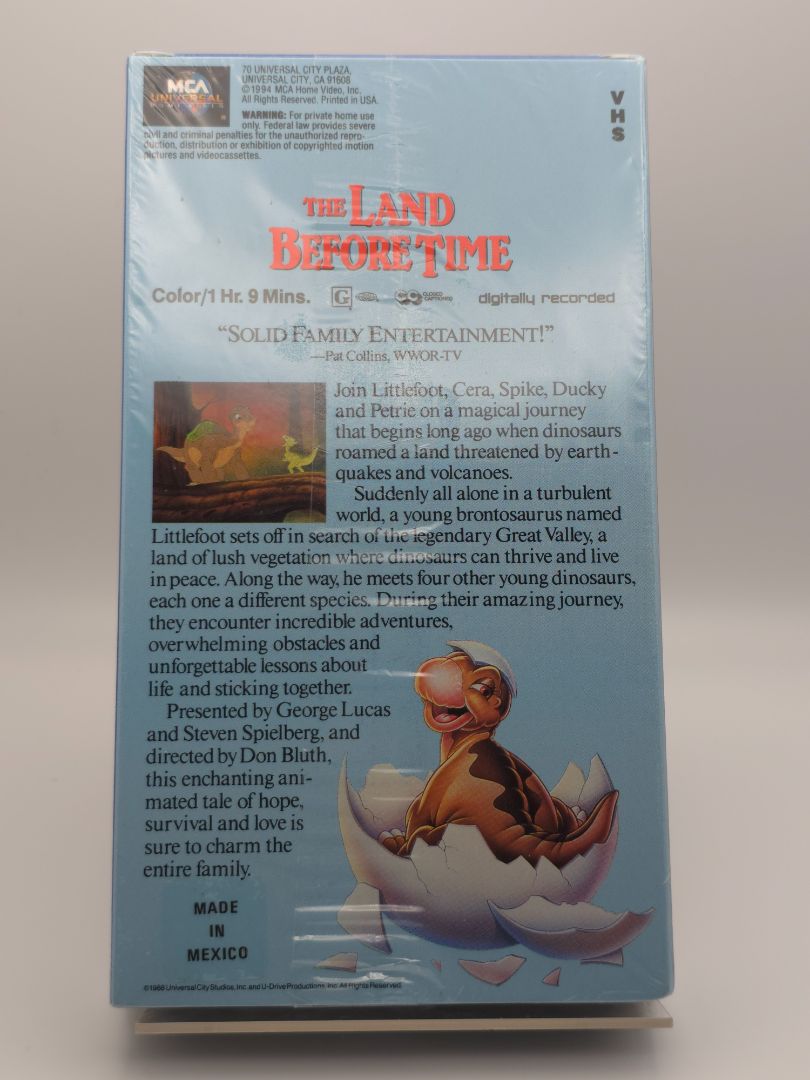 SEALED Land Before Time VHS