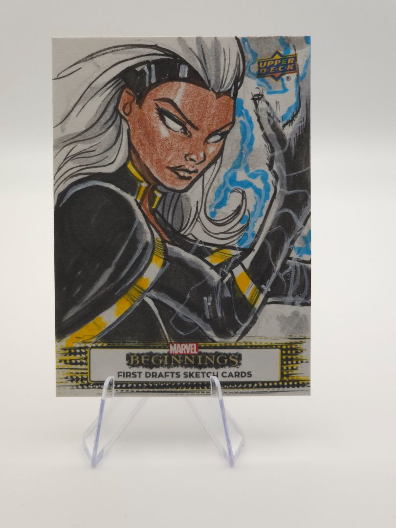 Storm Sketch Card by Giovanni Ricco 1of1 Marvel Beginnings 23'