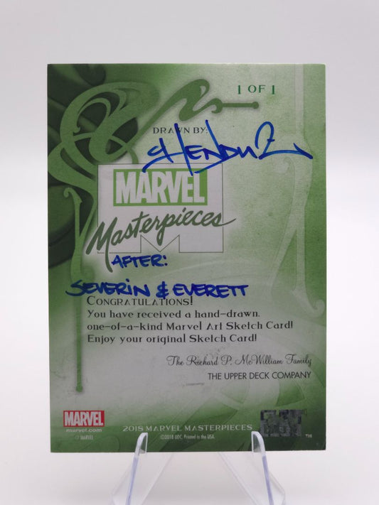 1/1 Sketch Card by Vittorio "Chenduz" D'Ippolito Marvel Masterpieces 18'