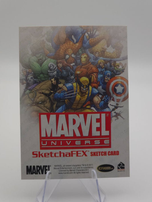 1/1 Captain America Sketch Card by Lui Antonio 11'