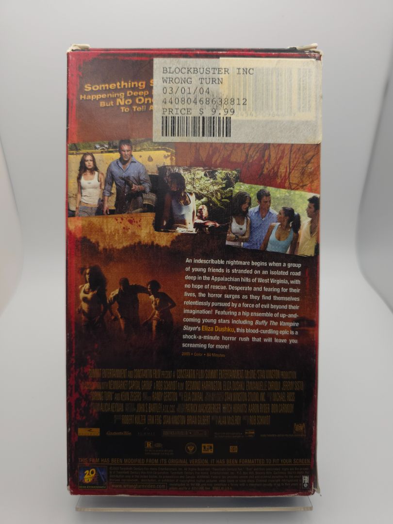 Wrong Turn VHS (Blue Case)
