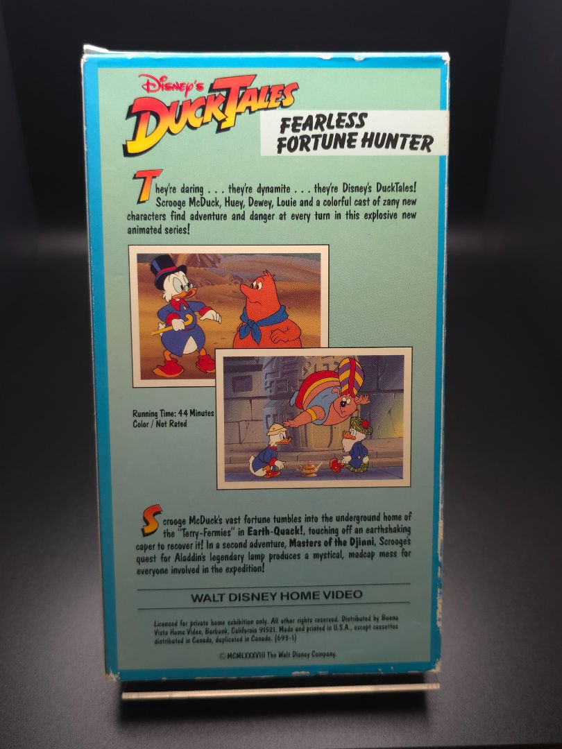 Duck Tales VHS Fearless Fortune Hunter