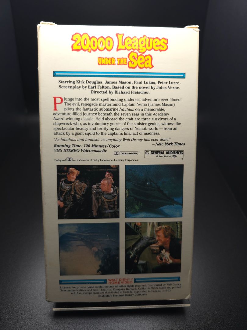 VHS 20,000 Leagues Under the Sea