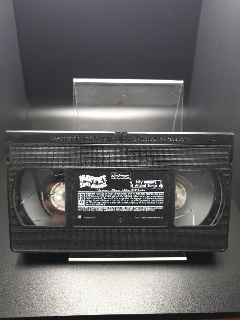 Muppets Sing-a-long VHS Billy Bunny's Animal Songs