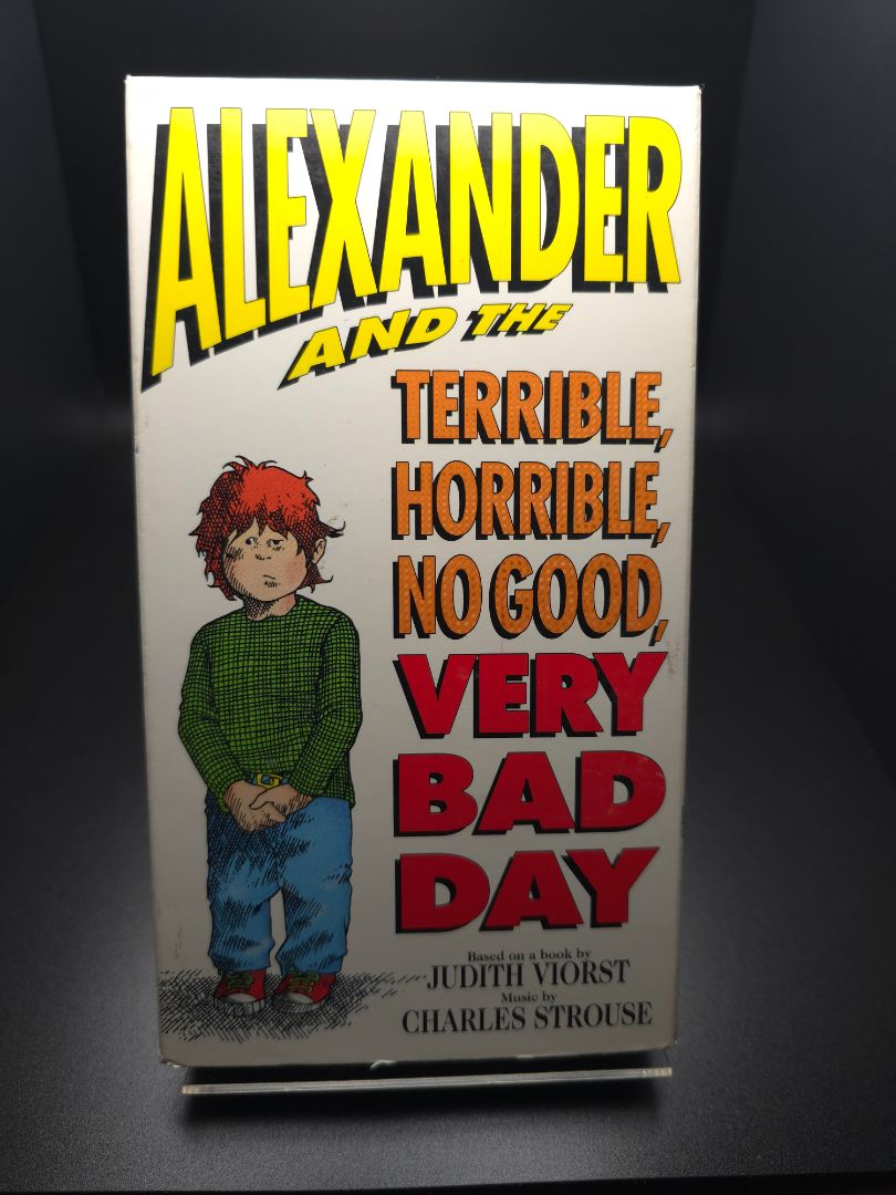 VHS Alexander and the Terrible Horrible No Good Very Bad Day