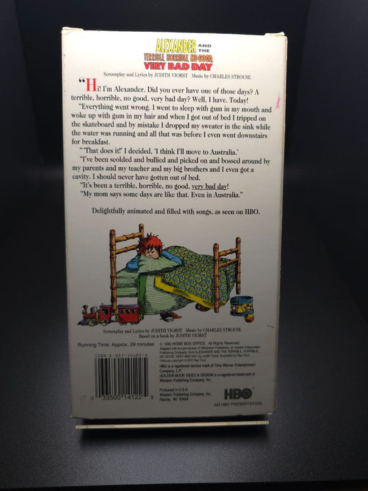 VHS Alexander and the Terrible Horrible No Good Very Bad Day