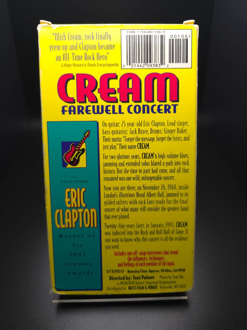 Cream Farewell Tour VHS