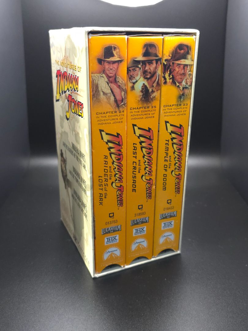 Indiana Jones- box set of 3 VHS