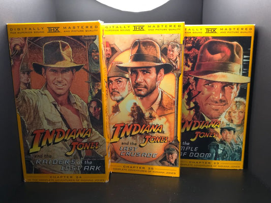 Indiana Jones- box set of 3 VHS