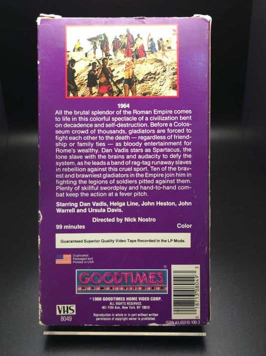 Spartacus and the Ten Gladiators VHS