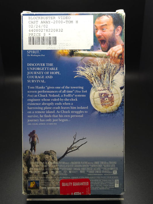 Cast Away VHS Blockbuster Blue