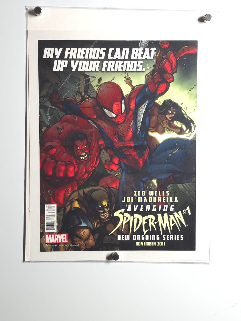 Avenging Spider-man Advert. Poster (Linenbacked)
