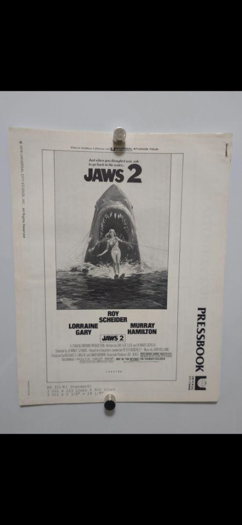 Jaws 2 Presskit/Pressbook