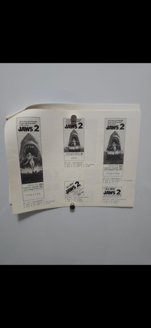 Jaws 2 Presskit/Pressbook