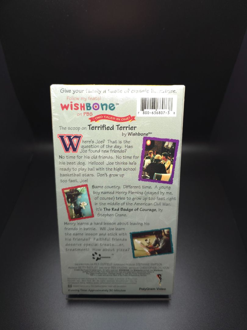 SEALED Wishbone Terrified Terrier VHS
