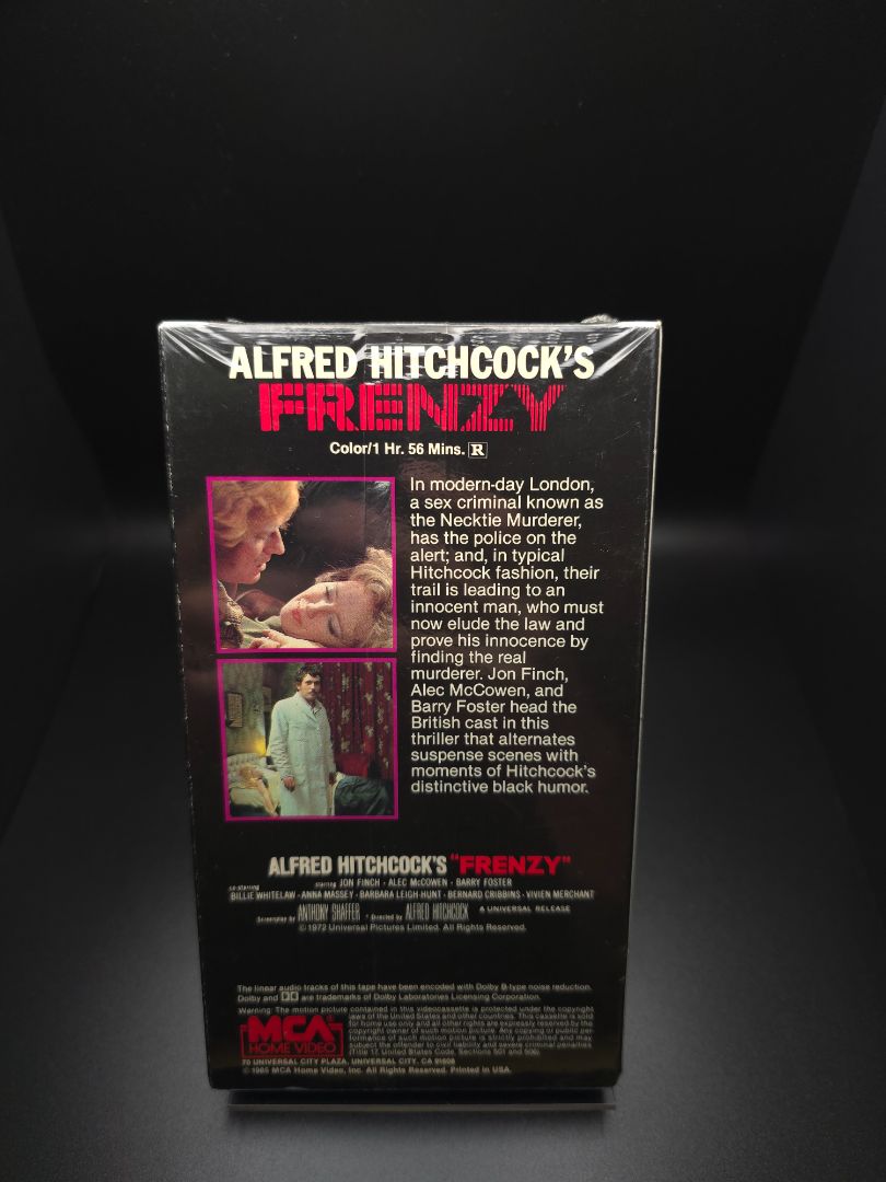 SEALED Frenzy VHS
