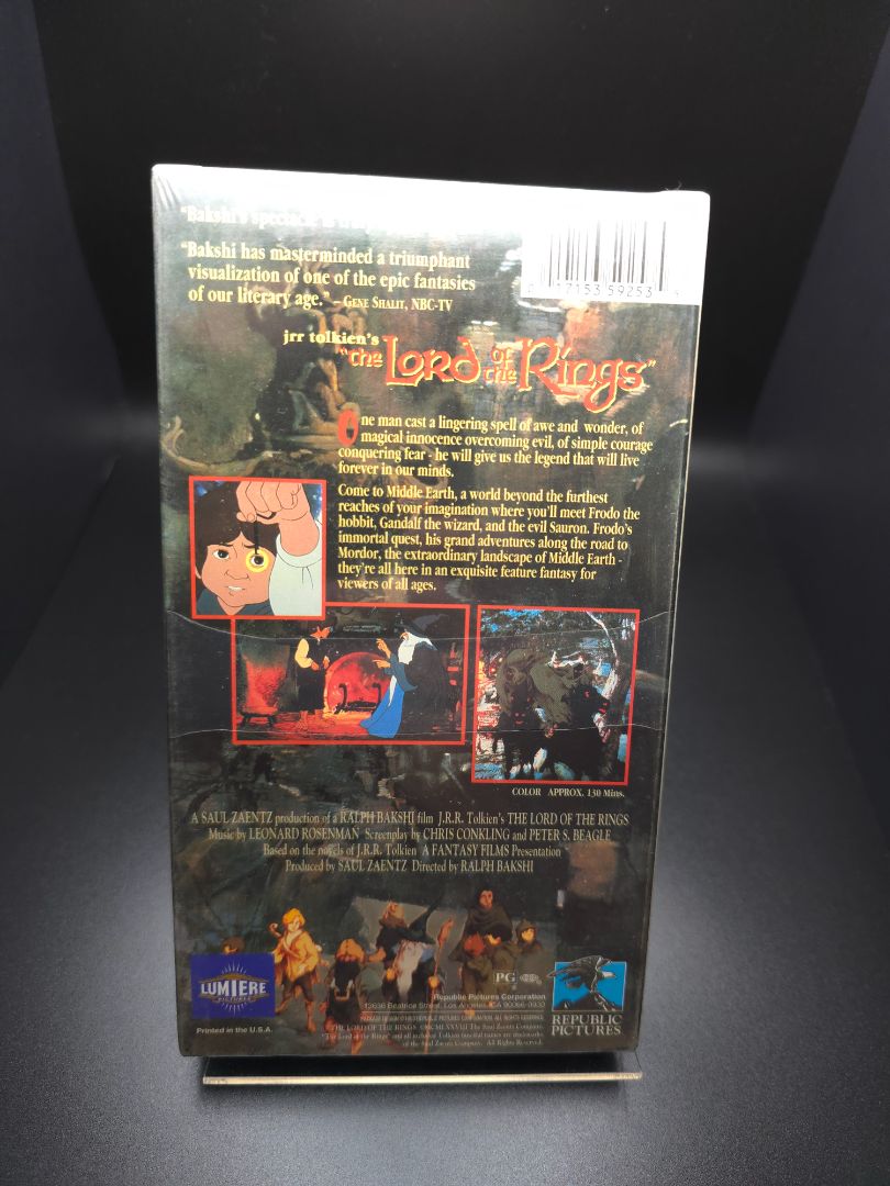 SEALED Lord of the Rings animated VHS