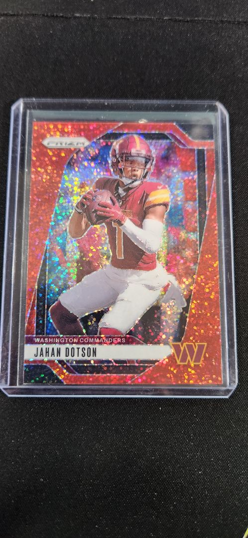 2024 Prizm. Jahan Dotson Red Sparkle