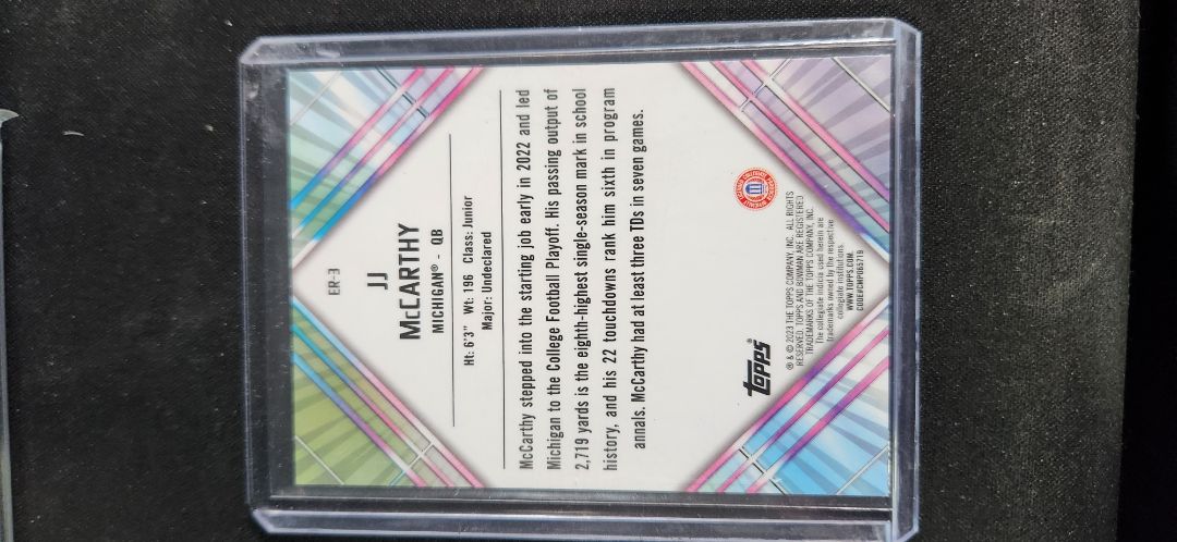 2023 Bowman Chrome JJ McCarthy Early Risers