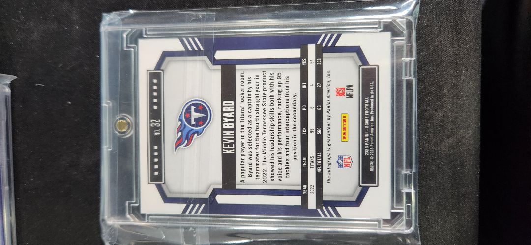 2023 Score. Kevin Byard Gold Zone Auto /50