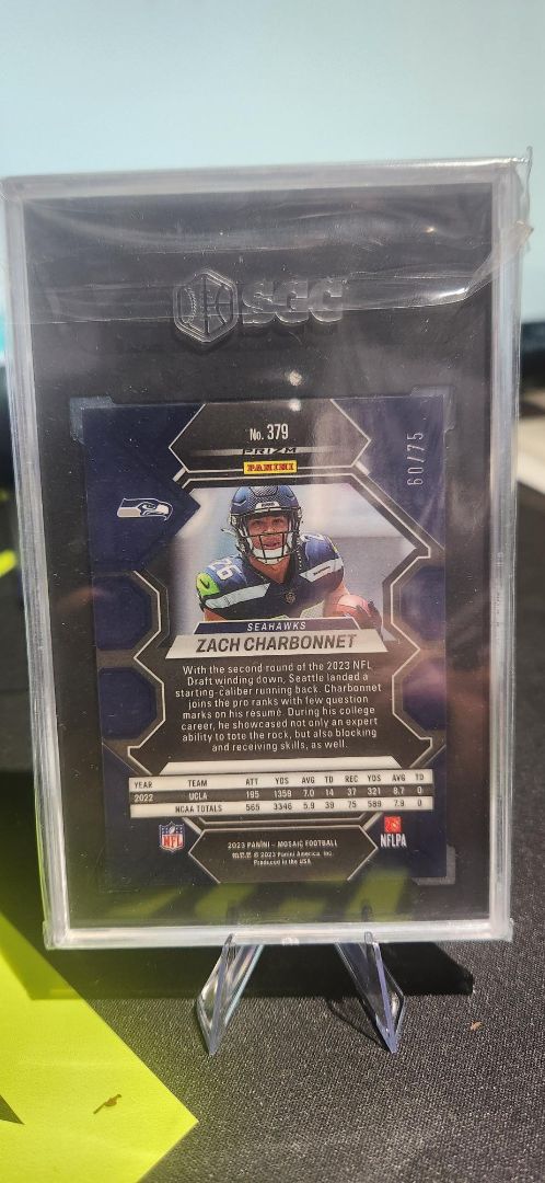 2023 Mosaic Zach Charbonnet Blue Disco /75