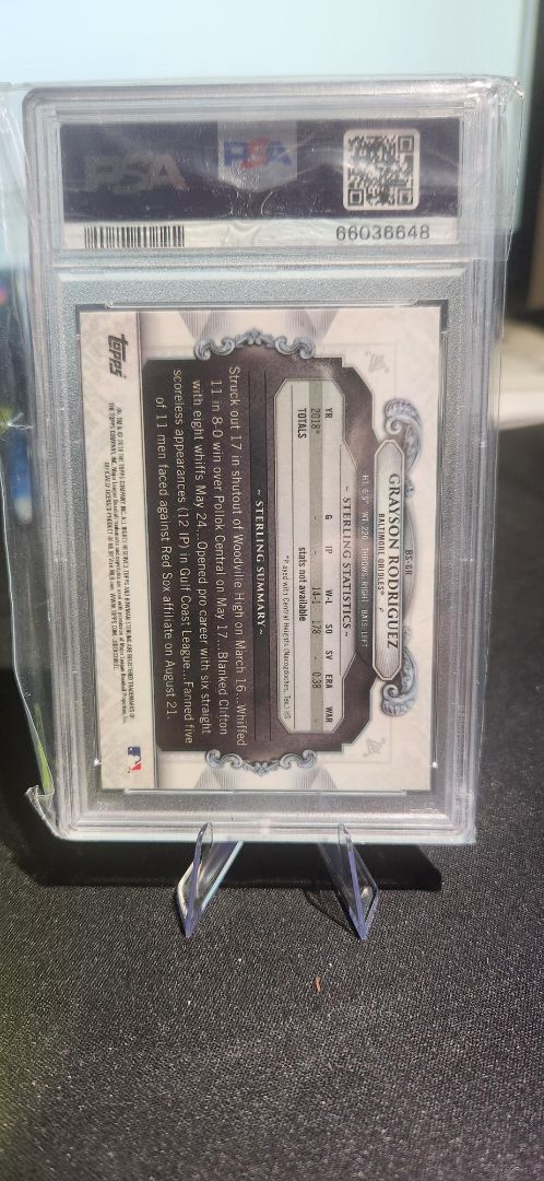 2018 Bowman Draft Grayson Rodgriguez