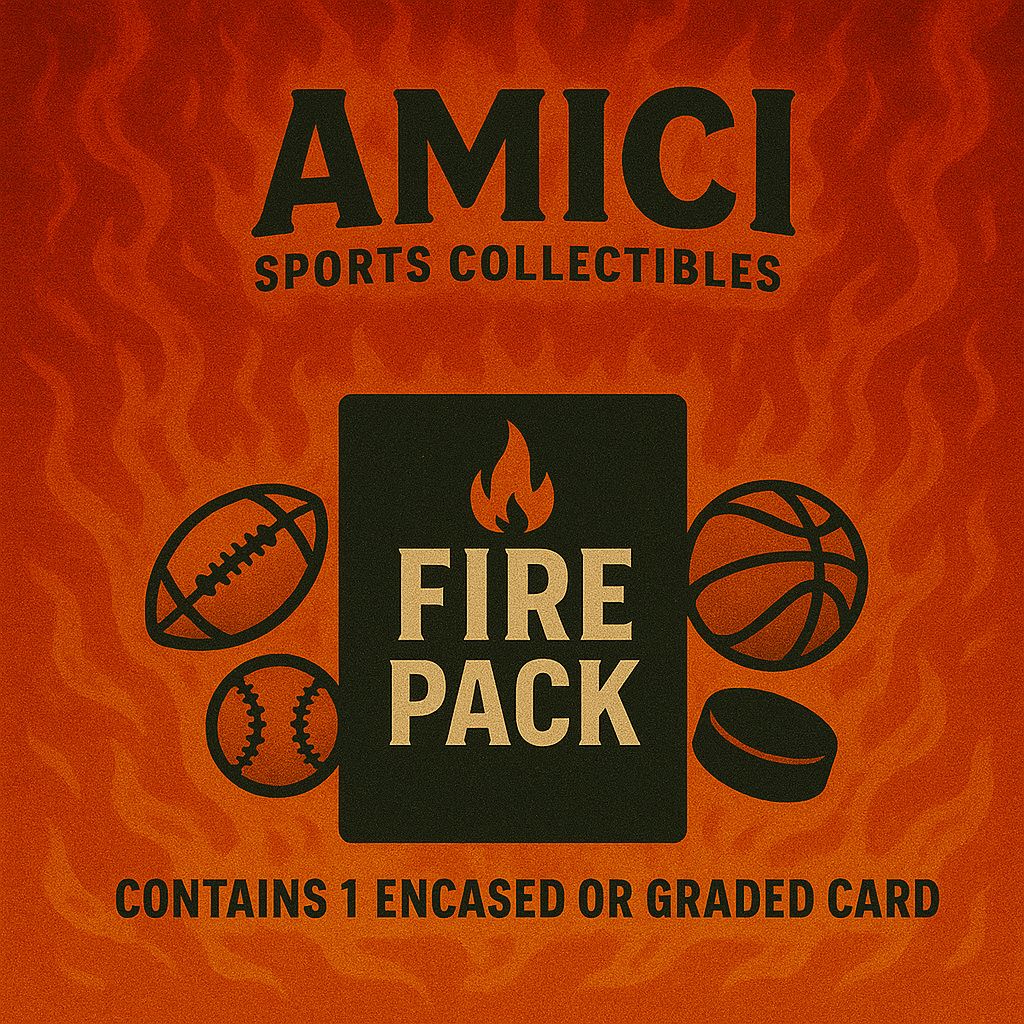 Fire Pack- 1 Encased or Graded Card Plus 1 Rookie, auto or Patch Card