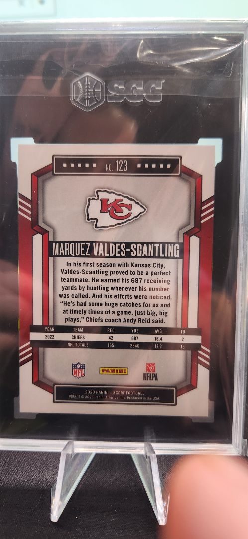 2023 Score- Marquez Valdez-Scantling Gold Zone /50