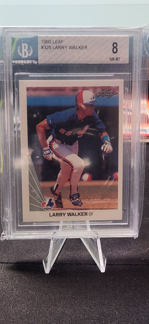 1990 Leaf Larry Walker#325 BGS 8